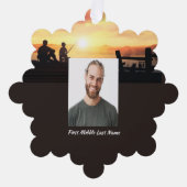 Christian Memorial Father Son Fishing Fisherman  Ornament Kaart (Voorkant)