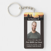 Christian Memorial Father Son Fishing Fisherman Sleutelhanger (Voorkant)