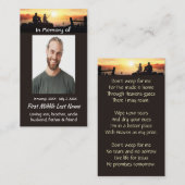 Christian Memorial Father Son Fishing Fisherman Visitekaartje (Voorkant / Achterkant)