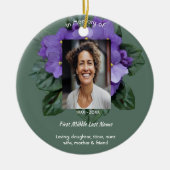 Christian Memorial Keepsake African Violet Keramisch Ornament (Voorkant)