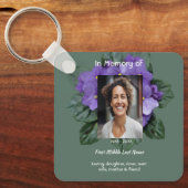 Christian Memorial Keepsake African Violet Sleutelhanger (Voorkant)