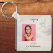 Christian Memorial Keepsake Angel Reaching  Sleutelhanger (Voorkant)