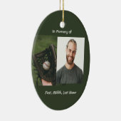 Christian Memorial Keepsake Baseball Game Player  Keramisch Ornament (Rechts)