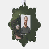 Christian Memorial Keepsake Baseball Game Player  Ornament Kaart (Links)