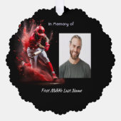 Christian Memorial Keepsake Baseball Softball  Ornament Kaart (Voorkant)