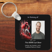 Christian Memorial Keepsake Baseball Softball  Sleutelhanger (Voorkant)