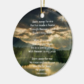 Christian Memorial Keepsake Beautiful Lake Beach Keramisch Ornament (Links)