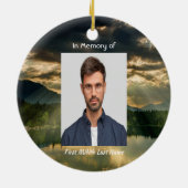 Christian Memorial Keepsake Beautiful Lake Beach Keramisch Ornament (Achterkant)