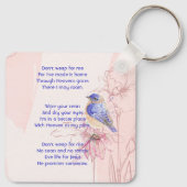 Christian Memorial Keepsake  Bluebird Garden  Sleutelhanger (Achterkant)