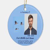 Christian Memorial Keepsake Canada Goose Outdoors Keramisch Ornament (Links)