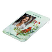 Christian Memorial Keepsake Cardinal Bird Magneet (Linkerzijde)