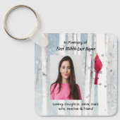 Christian Memorial Keepsake Cardinal Bird Sleutelhanger (Voorkant)