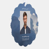 Christian Memorial Keepsake Clouds Sky Heavenly Ornament Kaart (Rechts)