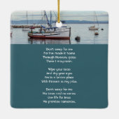 Christian Memorial Keepsake Commercial Fisherman Keramisch Ornament (Achterkant)