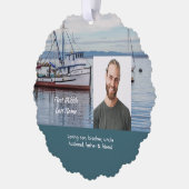 Christian Memorial Keepsake Commercial Fisherman Ornament Kaart (Links)