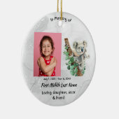 Christian Memorial Keepsake Cute Koala Children Keramisch Ornament (Rechts)