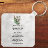 Christian Memorial Keepsake Cute Koala Children Sleutelhanger (Achterkant)
