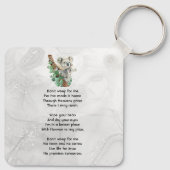 Christian Memorial Keepsake Cute Koala Children Sleutelhanger (Achterkant)