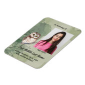 Christian Memorial Keepsake Cute Owl Bird Magneet (Linkerzijde)