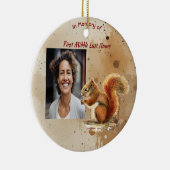 Christian Memorial Keepsake Cute Red Squirrel Keramisch Ornament (Rechts)