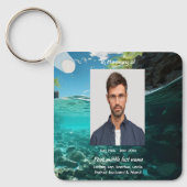 Christian Memorial Keepsake  Deep Sea Diving Diver Sleutelhanger (Voorkant)