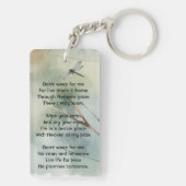 Christian Memorial Keepsake Dragonfly Business Sleutelhanger (achterkant)
