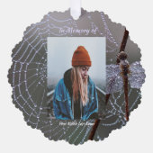 Christian Memorial Keepsake Dragonfly Dewdrops Ornament Kaart (Voorkant)