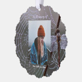 Christian Memorial Keepsake Dragonfly Dewdrops Ornament Kaart (Links)