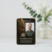 Christian Memorial Keepsake Drummer Drums Band  Visitekaartje (Staand voorkant)