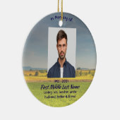 Christian Memorial Keepsake Farm Crop Prairie Keramisch Ornament (Rechts)