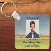Christian Memorial Keepsake Farm Crop Prairie Sleutelhanger (Voorkant)