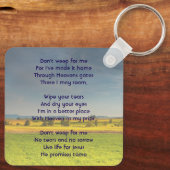 Christian Memorial Keepsake Farm Crop Prairie Sleutelhanger (Achterkant)