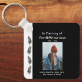 Christian Memorial Keepsake Feather Tribal Boho  Sleutelhanger (Voorkant)