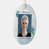 Christian Memorial Keepsake Forget me Not" Flowers Keramisch Ornament (Rechts)