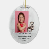 Christian Memorial Keepsake Hedgehog Children   Keramisch Ornament (Rechts)