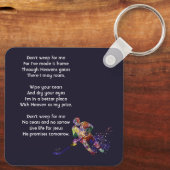 Christian Memorial Keepsake Hockey Player Sport Sleutelhanger (Achterkant)
