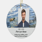 Christian Memorial Keepsake Lake Ducks Birds Keramisch Ornament (Links)