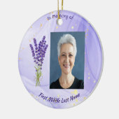 Christian Memorial Keepsake Lavender Garden Flower Keramisch Ornament (Links)