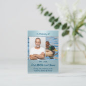 Christian Memorial Keepsake Mallard Ducks Bird Visitekaartje (Staand voorkant)