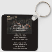 Christian Memorial Keepsake Motorcycle Biker Sleutelhanger (Achterkant)