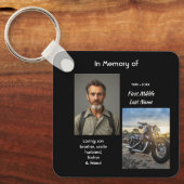 Christian Memorial Keepsake Motorcycle Chopper Sleutelhanger (Voorkant)