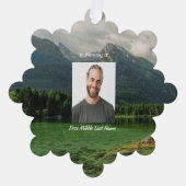 Christian Memorial Keepsake Mountain Lake  Ornament Kaart (Voorkant)