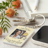 Christian Memorial Keepsake Music Bird Sleutelhanger (Voorkant Rechts)