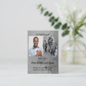 Christian Memorial Keepsake Music Jazz Band Visitekaartje (Staand voorkant)