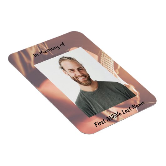 Christian Memorial Keepsake Musician Piano Guitar Magneet (Rechterzijde)