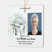 Christian Memorial Keepsake  Prayer Piano Musician Keramisch Ornament (Links)