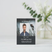 Christian Memorial Keepsake  Red-wing Blackbird Visitekaartje (Staand voorkant)