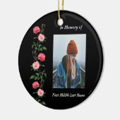 Christian Memorial Keepsake  Roses Garden Flowers Keramisch Ornament (Links)