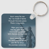 Christian Memorial Keepsake Scales Justice Law Sleutelhanger (Achterkant)
