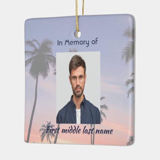 Christian Memorial Keepsake Tropical Beach Keramisch Ornament (Links)